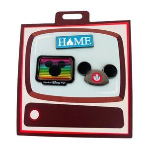 Disney Store Television Raised on Disney Magic Home Mouseketeer Ear Hat Pin Set